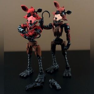 Fnaf withered foxy and movie withered foxy articulated 3d prints